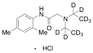2-​(Diethylamino)​-​N-​(2,​4-​dimethylphenyl)​acetamide-d10 Hydrochloride
