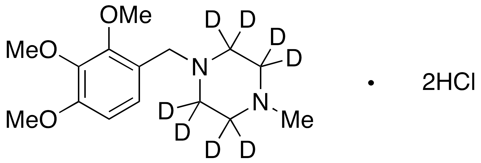 N-Methyl Trimetazidine-d8 Dihydrochloride