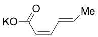 cis,trans-Sorbic acid, potassium salt