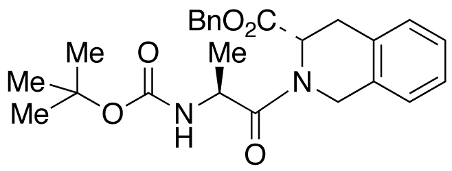 [S-(R*,R*)]-2-[2-tert-Butyloxycarbonylamino-1-oxopropyl]-1,2,3,4-tetrahydro-3-isoquinolinecarboxylic Acid Phenylmethyl Ester