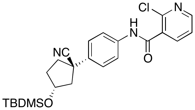 N-(4-((1R,3R)-3-((tert-Butyldimethylsilyl)oxy)-1-cyanocyclopentyl)phenyl)-2-chloronicotinamide