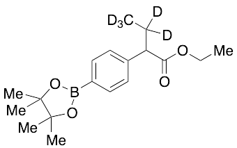 2-[4-(4,4,5,5-Tetramethyl-[1,3,2]dioxaborolan-2-yl)phenyl]butyric Acid Ethyl Ester-d5