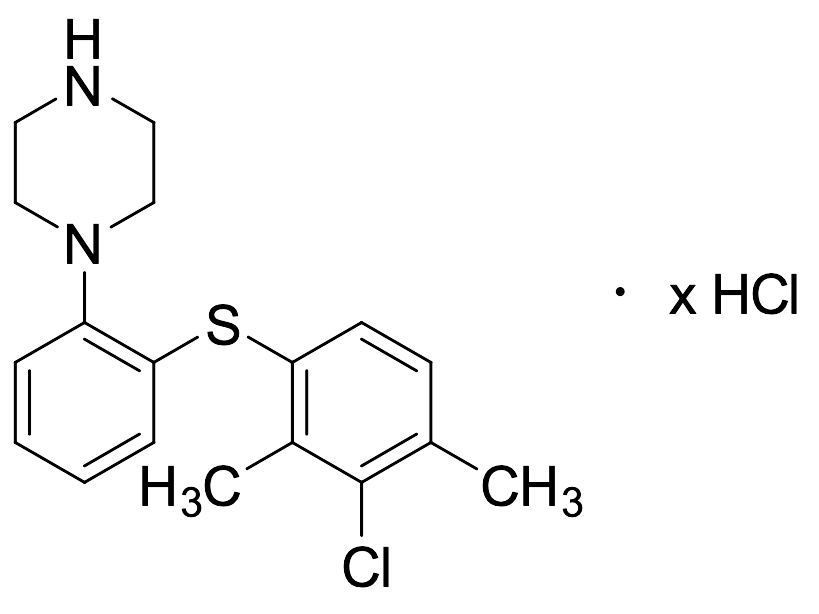1-​[2-​[(3-​Chloro-​2,​4-​dimethylphenyl)​thio]​phenyl]​piperazine Hydrochloride Salt
