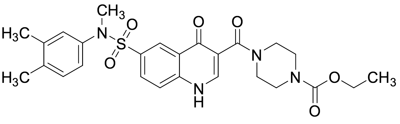 Ethyl 4-[[6-[[(3,4-Dimethylphenyl)methylamino]sulfonyl]-1,4-dihydro-4-oxo-3-quinolinyl]carbonyl]-1-piperazinecarboxylate