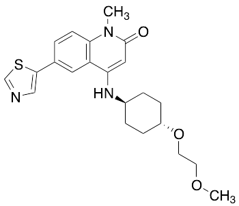4-[[trans-4-(2-methoxyethoxy)cyclohexyl]amino]-1-methyl-6-(5-thiazolyl)-2(1H)-Quinolinone