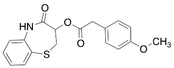 4-Oxo-2,3,4,5-tetrahydrobenzo[b][1,4]thiazepin-3-yl 2-(4-methoxyphenyl)acetate