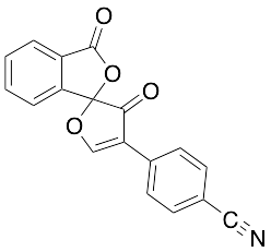 4-(3,3'-dioxo-3H,3'H-spiro[furan-2,1'-isobenzofuran]-4-yl)benzonitrile