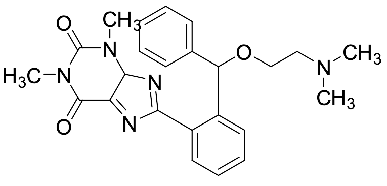8-(2-((2-(Dimethylamino)ethoxy)(phenyl)methyl)phenyl)-1,3-dimethyl-3,4-dihydro-1H-purine-2,6-dione