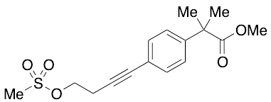 4-[4-(Methanesulfonyloxy)-1-butynyl]-alpha,alpha-di(methyl)benzeneacetic Acid, Methyl Ester