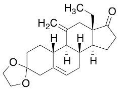 13-ethyl-11-methylene-Gon-5-ene-3,17-dione cyclic 3-(1,2-ethanediyl acetal)