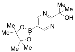 2-[5-(4,4,5,5-Tetramethyl-1,3,2-dioxaborolan-2-yl)pyrimidin-2-yl]propan-2-ol