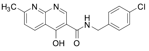 N-[(4-Chlorophenyl)methyl]-4-hydroxy-7-methyl-1,8-naphthyridine-3-carboxamide