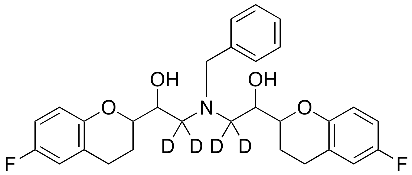 rac N-Benzyl Nebivolol-d4