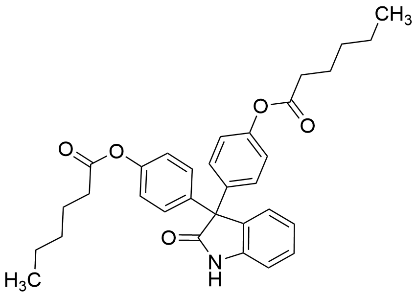 Oxyphenisatine Dihexanoate