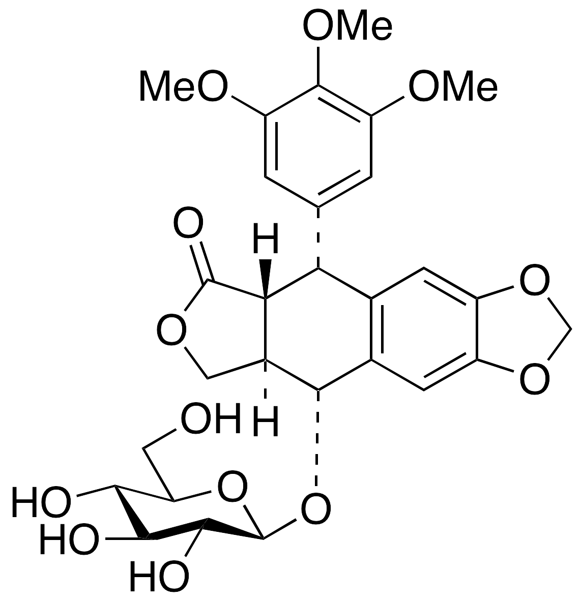 Podophyllotoxin 4-O-Glucoside