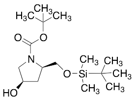 (2R,4R)-2-[[[(1,1-Dimethylethyl)dimethylsilyl]oxy]methyl]-4-hydroxy-1-pyrrolidinecarboxylic Acid 1,1-Dimethylethyl Ester