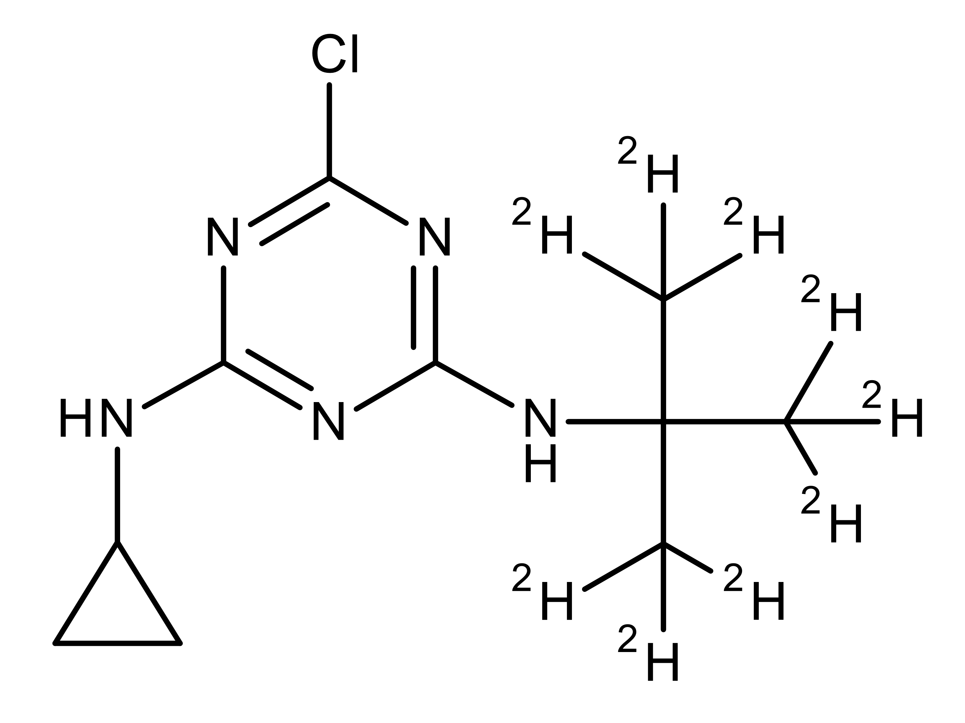 2-tert-Butylamino-d9-4-chloro-6-cyclopropylamino-1,3,5-triazine