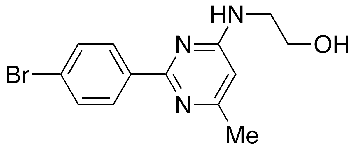 2-[[2-(4-Bromophenyl)-6-methyl-4-pyrinidinyl]amino]ethanol