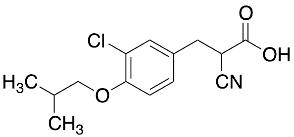 3-​Chloro-​alpha-​cyano-​4-​(2-​methylpropoxy)​benzenepropanoic Acid