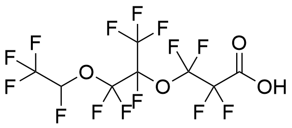 3-[1-[Difluoro(1,2,2,2-tetrafluoroethoxy)methyl]-1,2,2,2-tetrafluoroethoxy]-2,2,3,3-tetrafluoropropanoic Acid