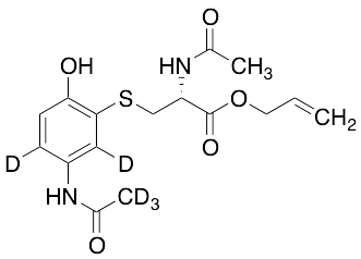 N-Acetyl-S-[3-acetamino-6-hydroxphenyl]cysteine-d5 Allyl Ester