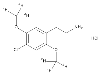 2C-C-D6.HCl, 0.1mg/ml in Methanol (as free base)