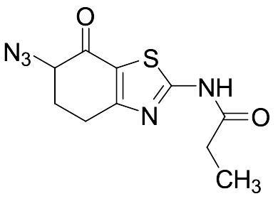N-(6-Azido-7-oxo-4,5,6,7-tetrahydrobenzo[d]thiazol-2-yl)propionamide