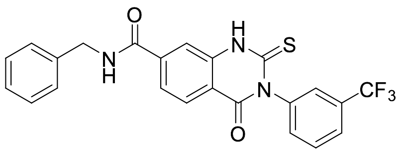 N-Benzyl-4-oxo-2-thioxo-3-(3-(trifluoromethyl)phenyl)-1,2,3,4-tetrahydroquinazoline-7-carboxamide