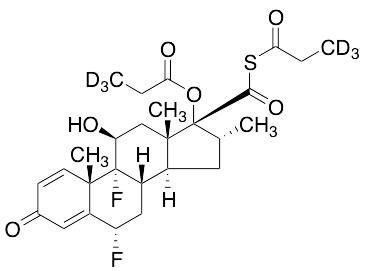 (6alpha,11beta,16alpha,17alphalpha)-6,9-Difluoro-11-hydroxy-16-methyl-3-oxo-17-(1-oxopropoxy)-androsta-1,4-diene-17-carbothioic Acid Anhydrosulfide with Propanethioic Acid-d6
