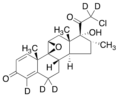 17a-Hydroxy-21-chloro-9b,11b-epoxy-16a-methylpregna-1,4-diene-3,20-dione-d5