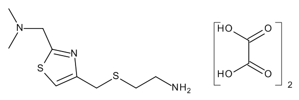 2-[[[2-[(Dimethylamino)methyl]thiazol-4-yl]methyl]sulphanyl]ethanamine Dioxalate