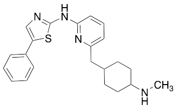 N-(6-((4-(Methylamino)cyclohexyl)methyl)pyridin-2-yl)-5-phenylthiazol-2-amine
