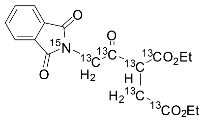 Diethyl 2-(2-(1,3-Dioxoisoindolin-2-yl-15N)acetyl)succinate-13C4