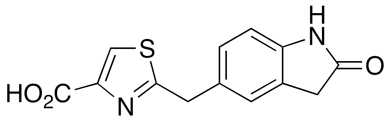 2-[(2,3-Dihydro-2-oxo-1H-indol-5-yl)methyl]-4-thiazolecarboxylic Acid