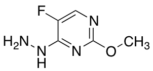 5-fluoro-4-hydrazino-2-methoxypyrimidine