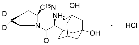 Hydroxy Saxagliptin-15N,D2 Hydrochloride