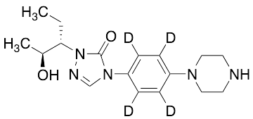 2,4-Dihydro-2-[(1S,2S)-1-ethyl-2-hydroxypropyl]-4[4-(1-piperazinyl)phenyl]-3H-1,2,4-triazol-3-one-d4
