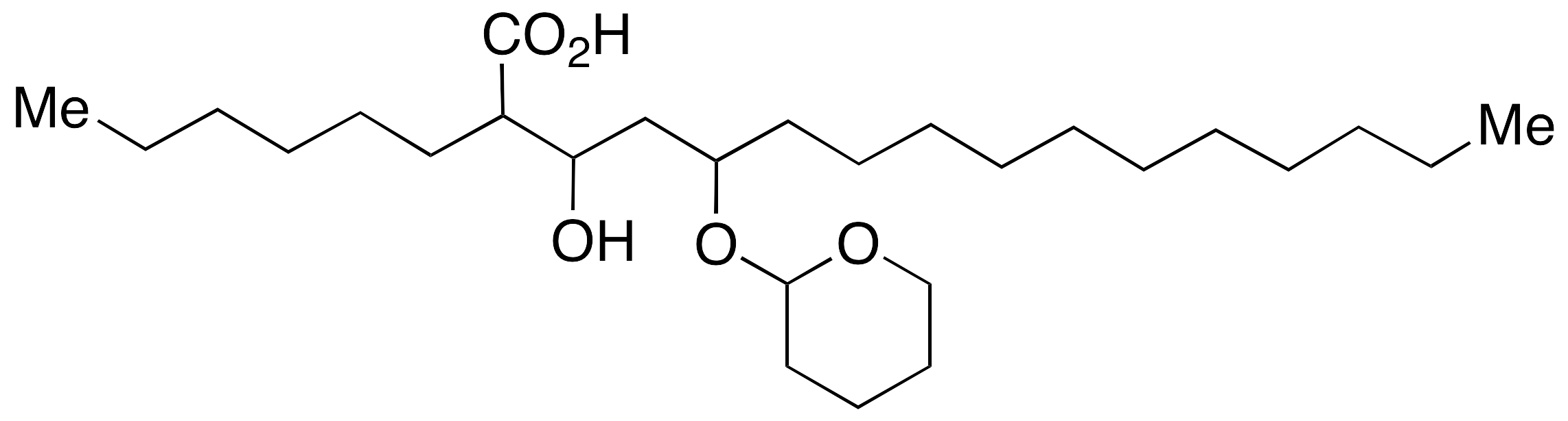 2-Hexyl-3-hydroxy-5-[(tetrahydro-2H-pyran-2-yl)oxy]-hexadecanoic Acid