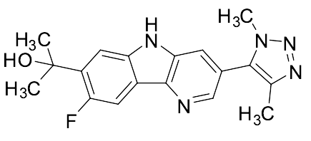 2-(3-(1,4-Dimethyl-1H-1,2,3-triazol-5-yl)-8-fluoro-5H-pyrido[3,2-b]indol-7-yl)propan-2-ol