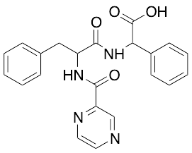 2-Phenyl-2-(3-phenyl-2-(pyrazine-2-carboxamido)propanamido)acetic Acid