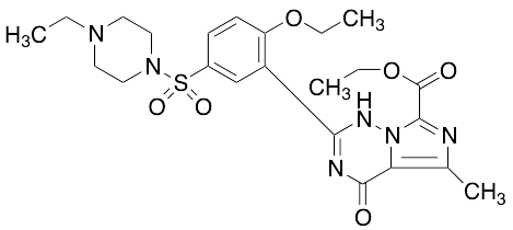 2-[(2-Ethoxy-5(4-ethylpiperazine-1-sulphonyl)phenyl)]-7-ethoxycarbonyl-5-methylimidazo[5,1-f][1,2,4]triazin-4(3H)-one