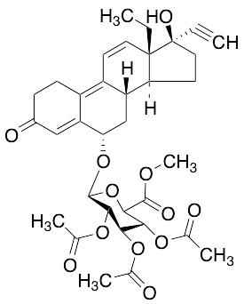 6alpha-Hydroxy Gestrinone 2,3,4-Tri-O-acetyl-alpha-D-glucuronic Acid Methyl Ester