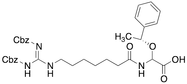 (Z)-5-(((Benzyloxy)carbonyl)amino)-3,13-dioxo-1-phenyl-15-((R)-1-phenylethoxy)-2-oxa-4,6,14-triazahexadec-4-en-16-oic Acid