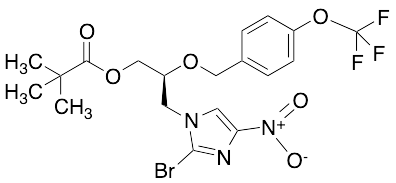 (S)-3-(2-Bromo-4-nitro-1H-imidazol-1-yl)-2-(4-(trifluoromethoxy)benzyloxy)propyl Pivalate