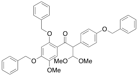 3,3-Dimethoxy-1-[5-methoxy-1,4-bis(phenylmethoxy)phenyl]-2-[4-(phenylmethoxy)phenyl]-1-propanone