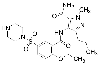 4-[2-Ethoxy-5-(1-piperazinylsulfonyl)benzoamido]-1-methyl-3-propyl-1H-pyrazole-5-carboxamide