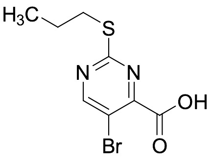 5-​Bromo-​2-​(propylthio)​-4-​pyrimidinecarboxylic Acid