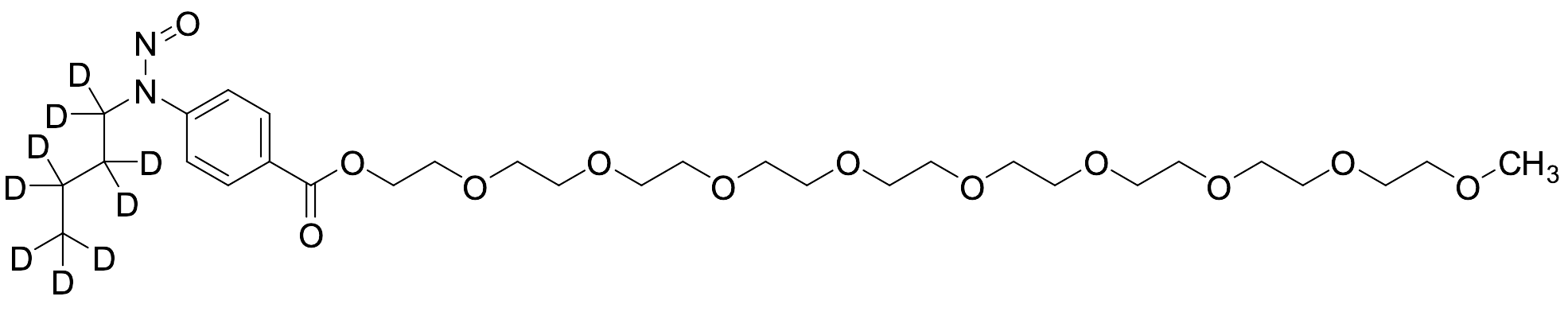 2-Methoxyethyl 4-((Butyl-D₉)(nitroso)amino)benzoate