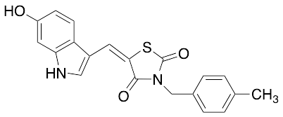 (E)-5-((6-Hydroxy-1H-indol-3-yl)methylene)-3-(4-methylbenzyl)thiazolidine-2,4-dione