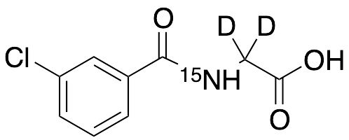 m-Chloro Hippuric Acid-d2,15N